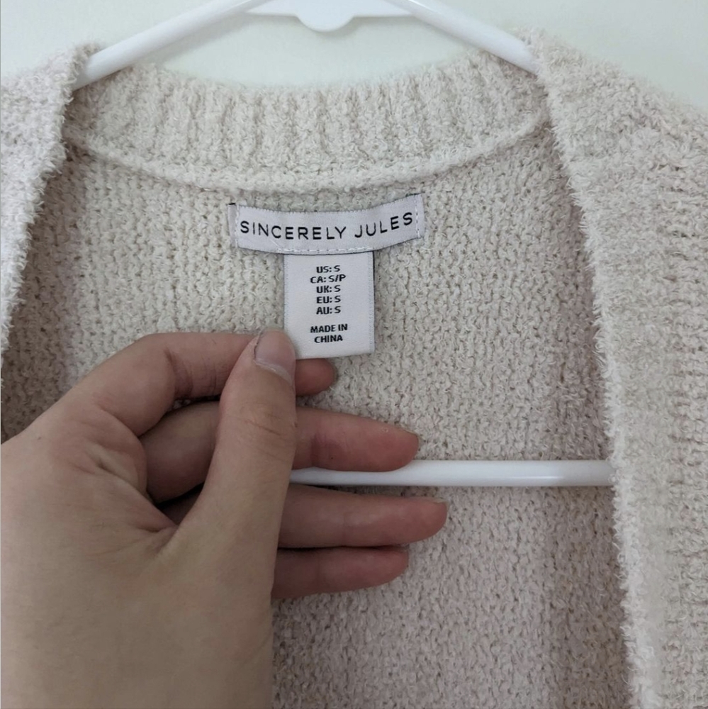 Sincerely Jules Fuzzy Open Cardigan - Picture 4 of 7